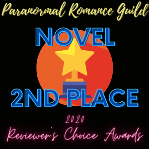 2nd place reviewer's choice award from the Paranormal Romance Guild